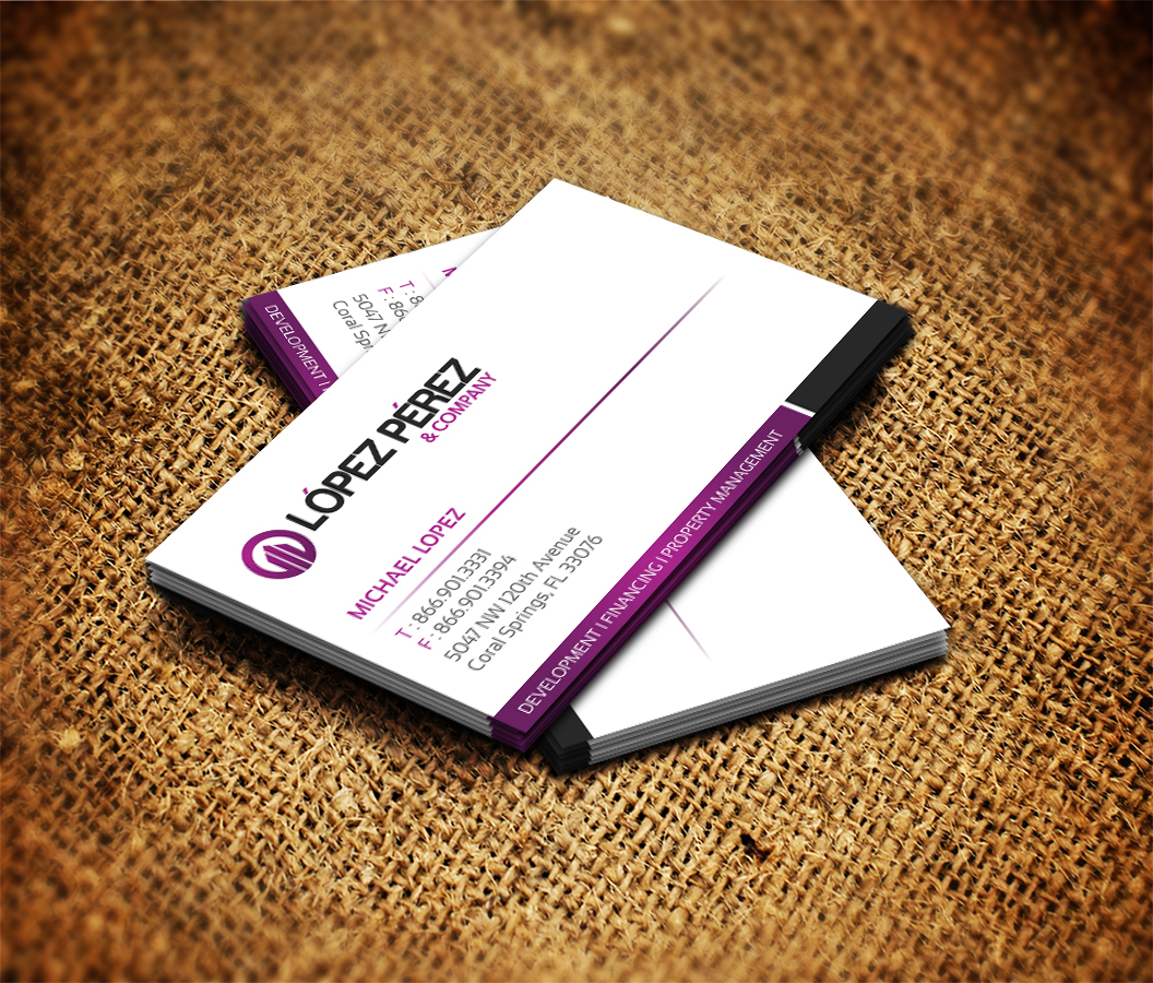 Business Card Design by Sarmishtha Chattopadhyay_loginchange for Lopez Perez & Company | Design #3283398