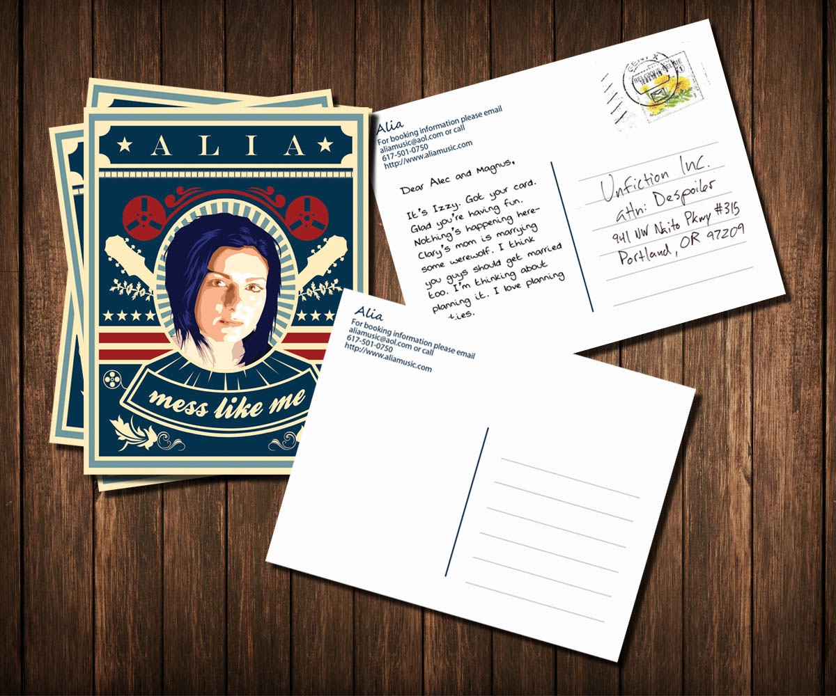 Postcard Design by Rudy Murdock for Alia | Design #3279843