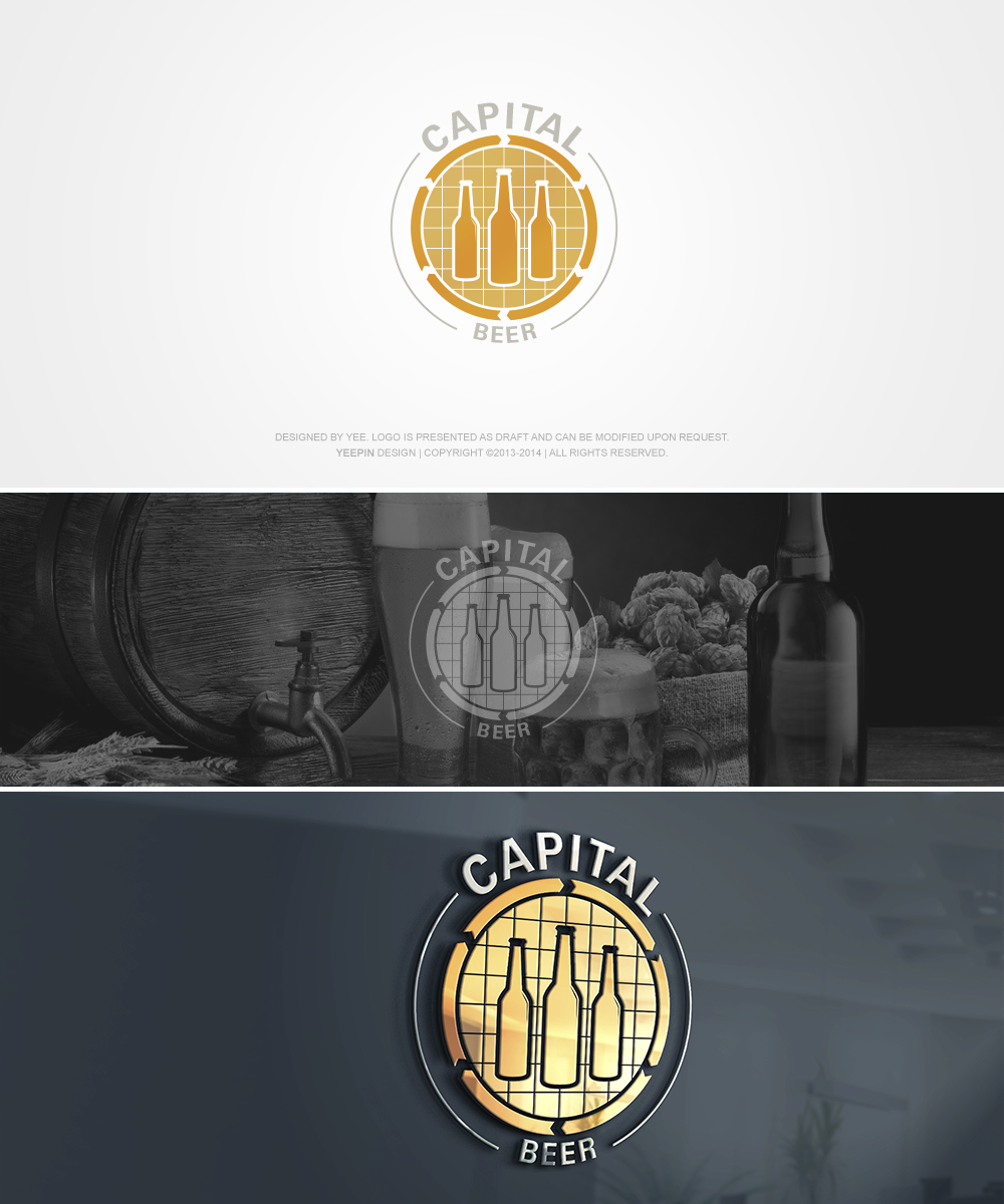 Diseño de Logo por Benjamin para Capital Beer inc. | Diseño #3310544