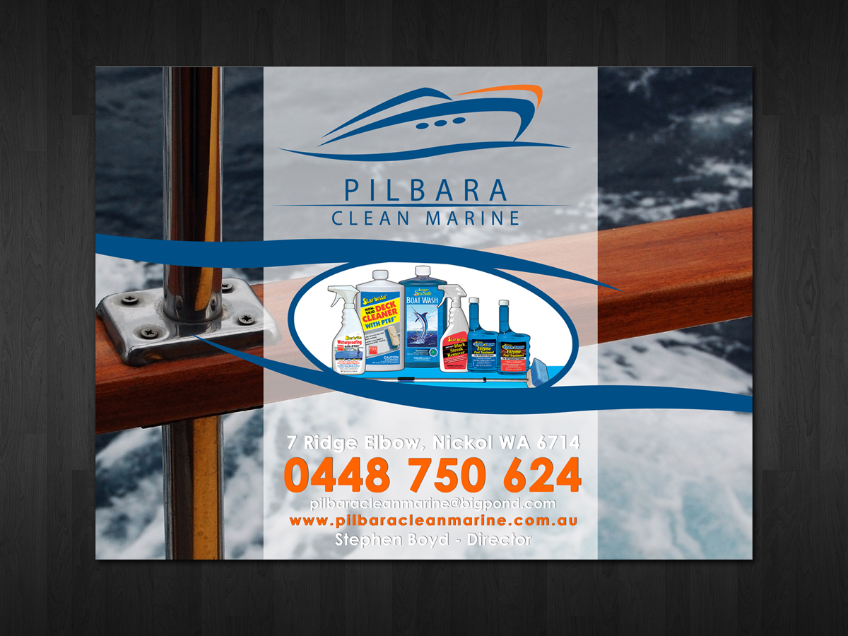 Flyer Design by neboica for Pilbara Clean Marine | Design #799378