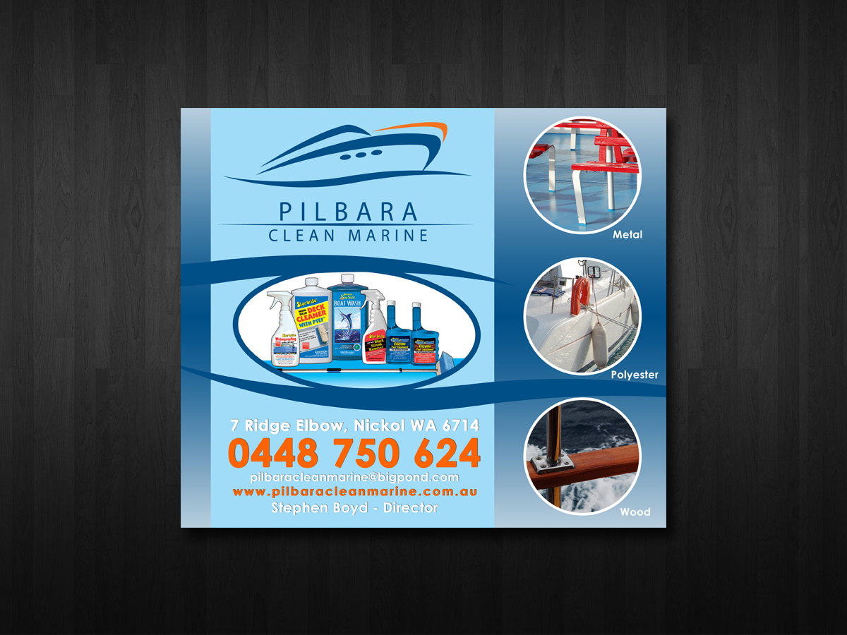 Flyer Design by neboica for Pilbara Clean Marine | Design #799408
