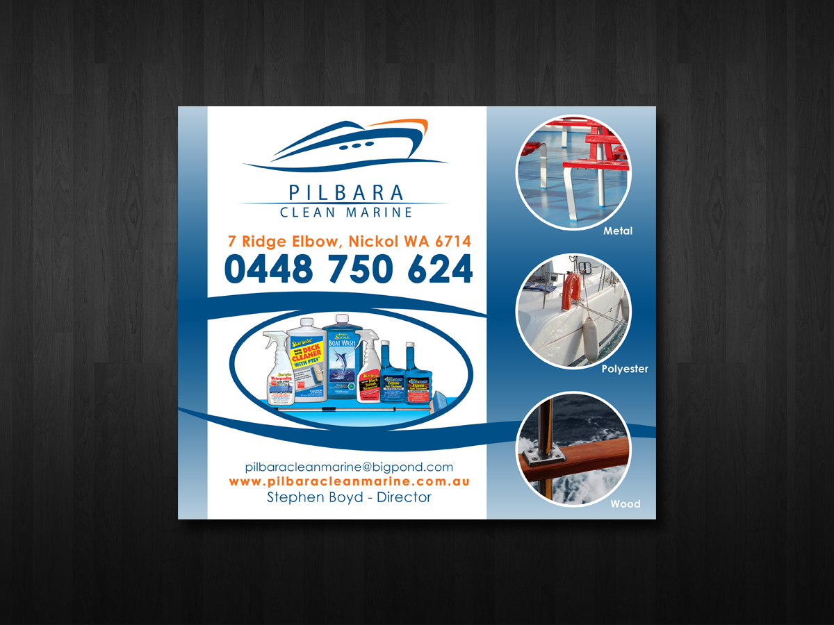 Flyer-Design von neboica für Pilbara Clean Marine | Design #799414