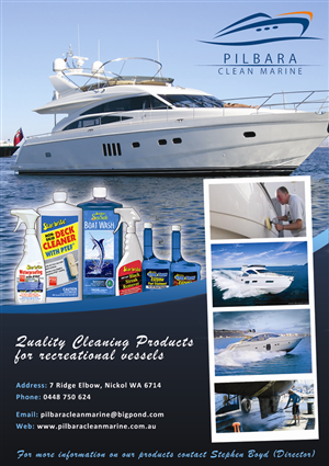 Flyer-Design von Bea für Pilbara Clean Marine | Design: #799285