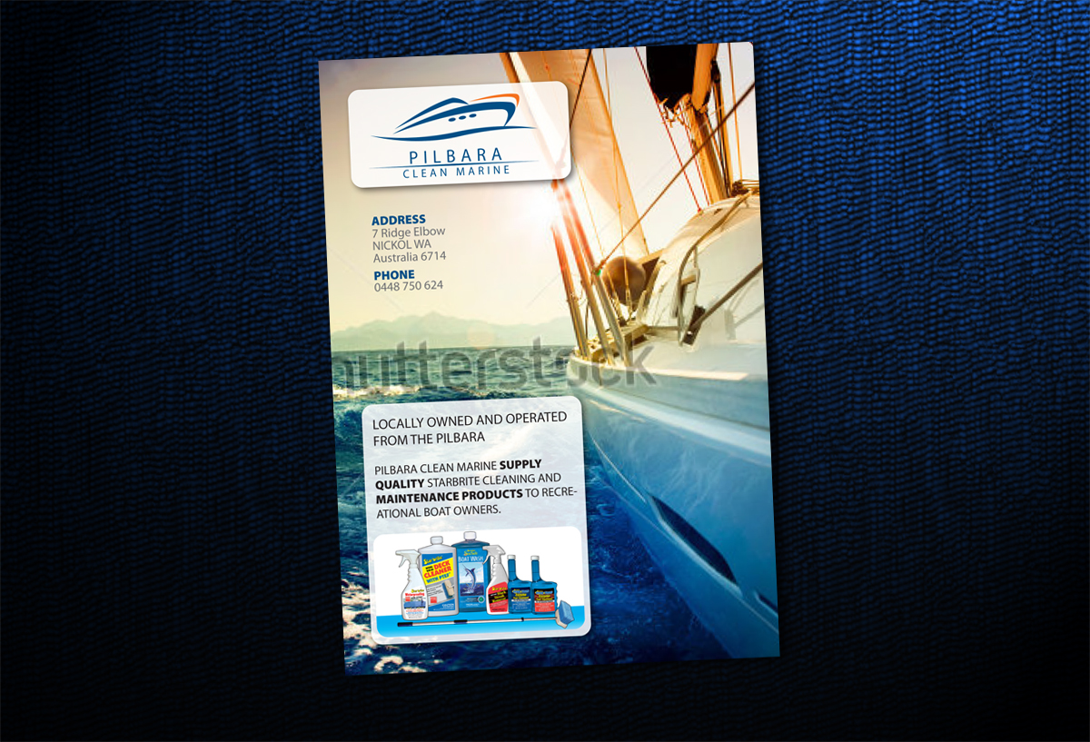 Flyer Design by Svetlin Angelov for Pilbara Clean Marine | Design #810027