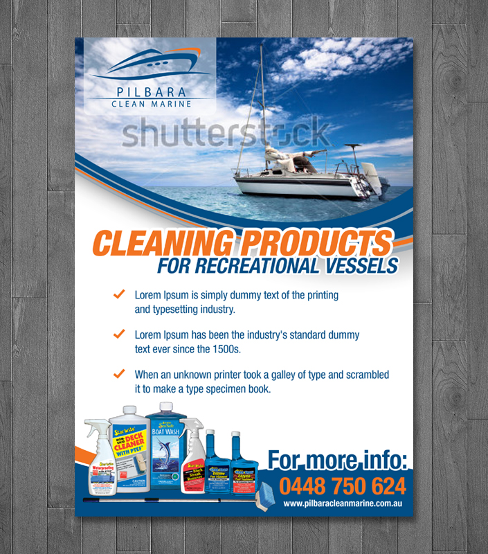 Flyer Design by MPStudio for Pilbara Clean Marine | Design #809633
