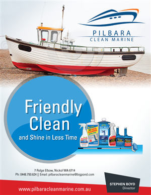 Flyer-Design von Harpreet Saini für Pilbara Clean Marine | Design #800602