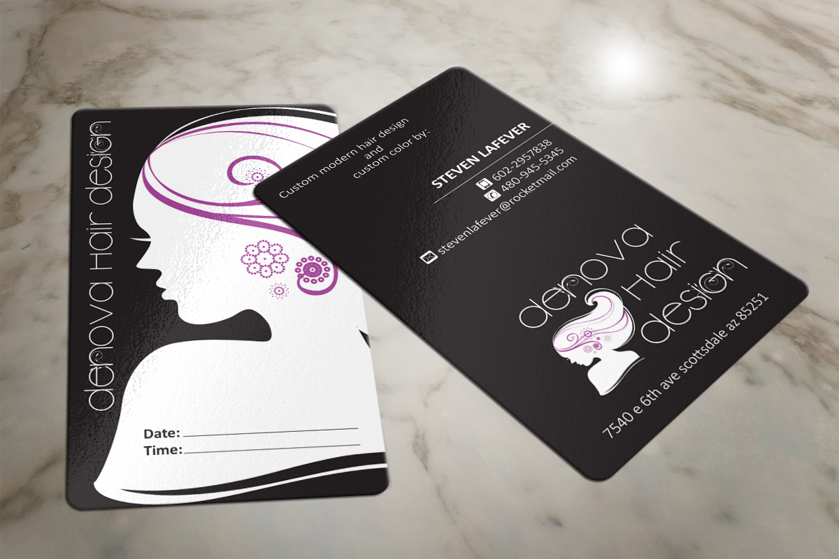 Diseño de Tarjeta de Presentación por MT para denova hair design | Diseño: #3279112