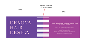 Visitenkarten-Design von Hally für denova hair design | Design #3258731