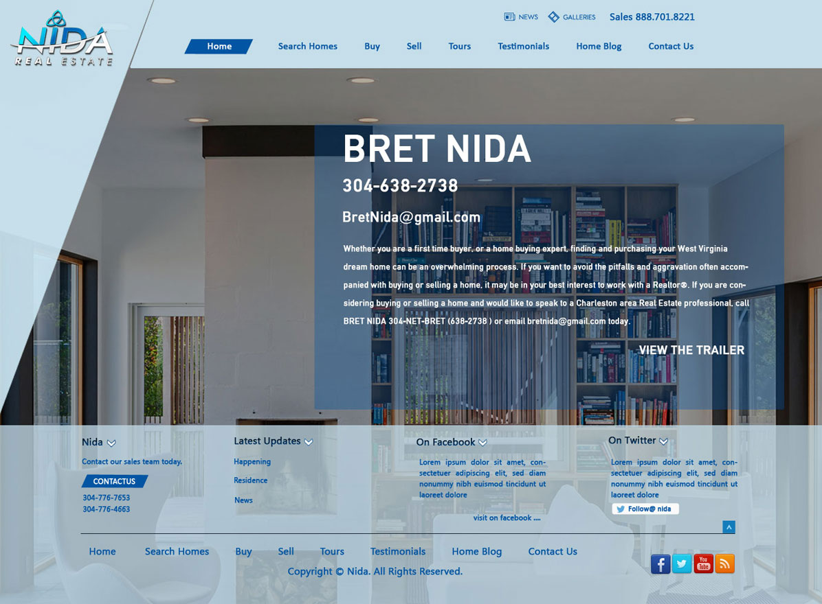 Web Design by kranthi.siriit for Nida Real Estate | Design #3304152