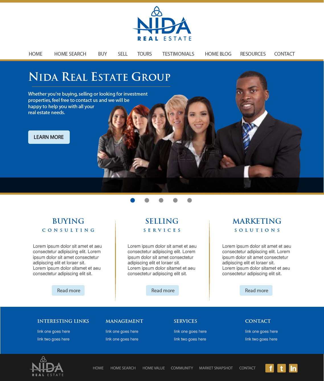 Web Design by wolf for Nida Real Estate | Design #3332735