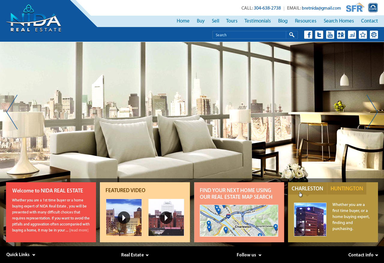 Web Design by Mayank Patel for Nida Real Estate | Design #3281411