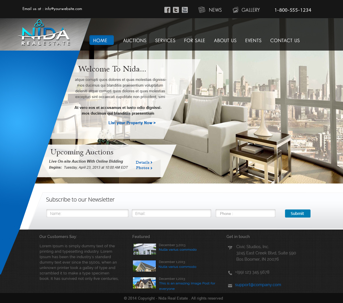 Web Design by webxvision for Nida Real Estate | Design #3282101