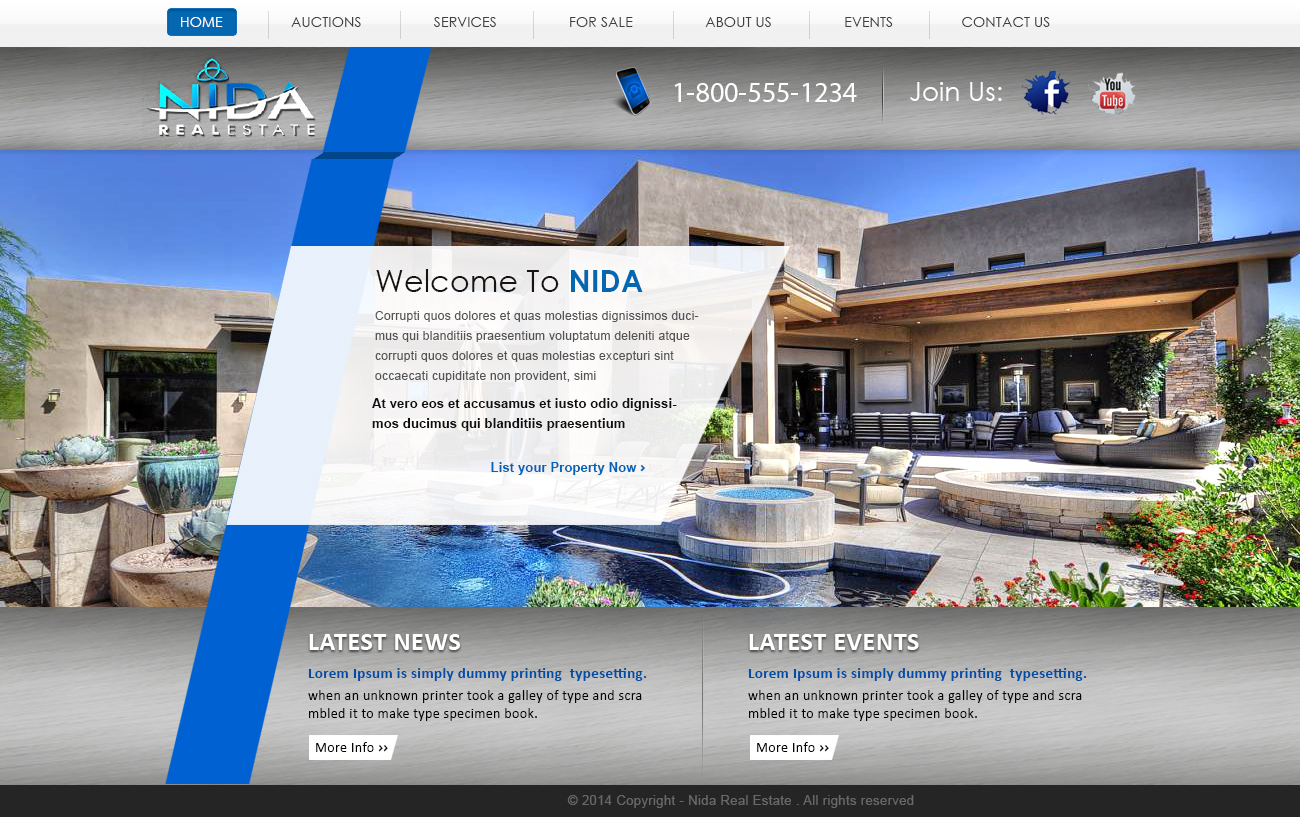 Web Design by webxvision for Nida Real Estate | Design #3297964