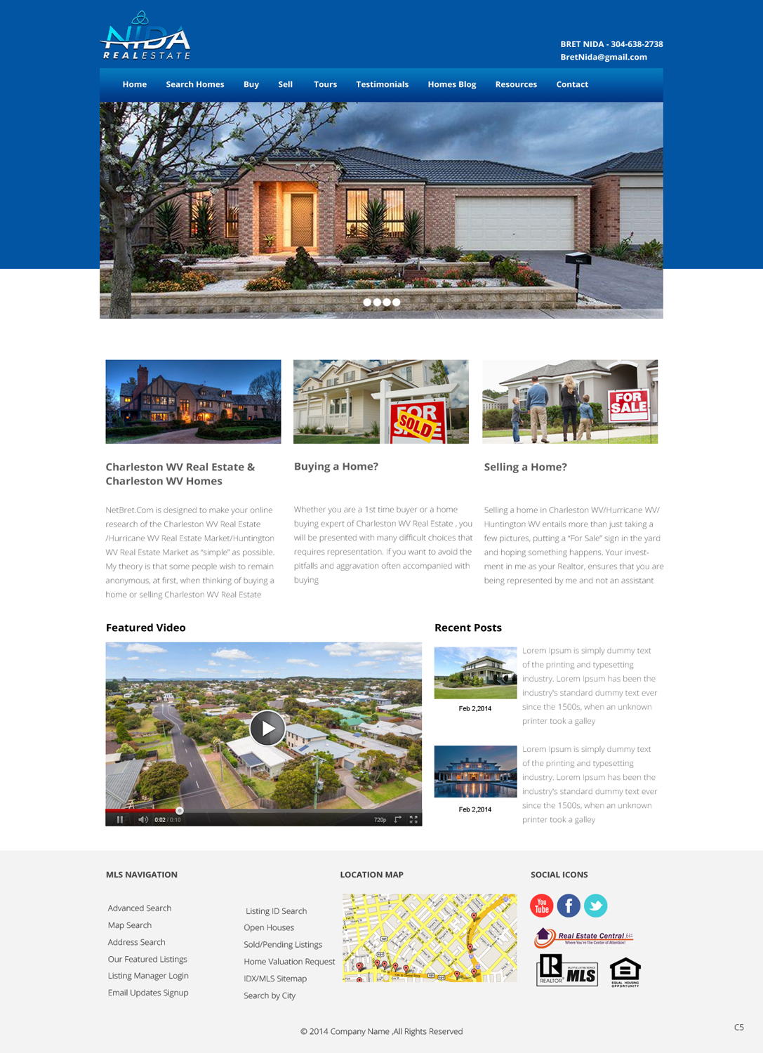 Web Design by pb for Nida Real Estate | Design #3263961