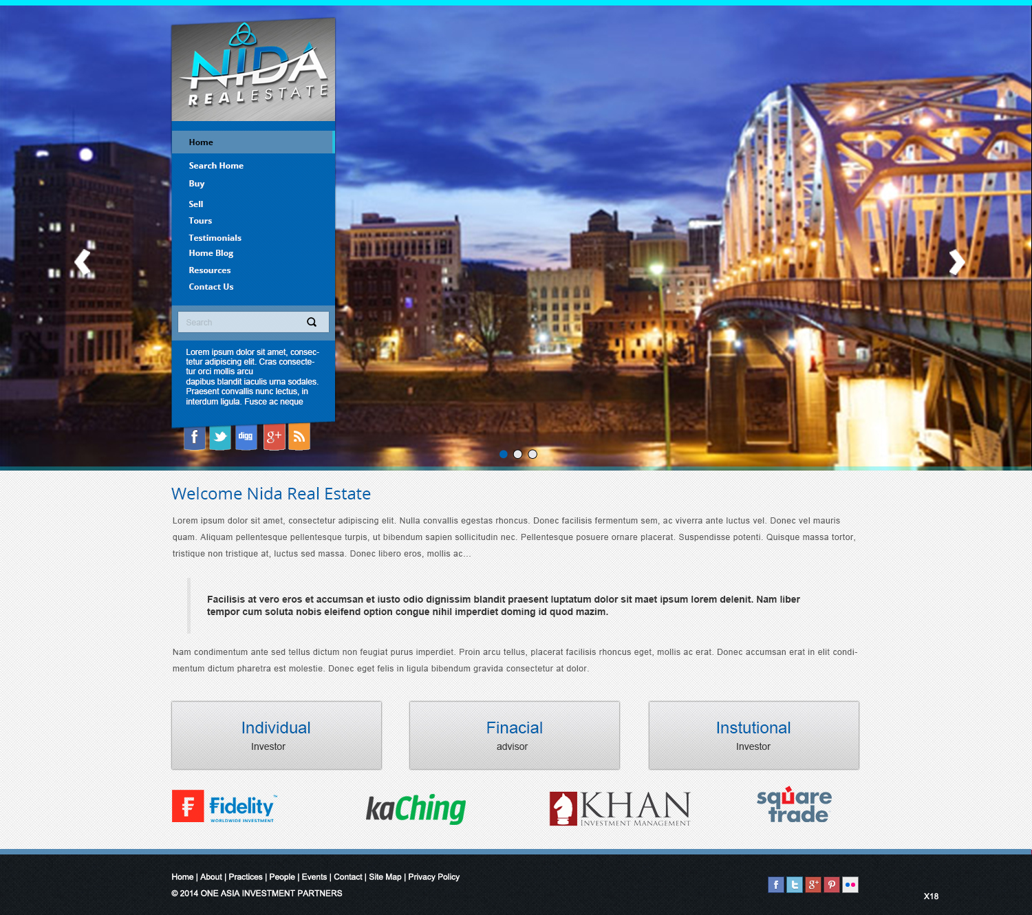 Web Design by pb for Nida Real Estate | Design #3264014