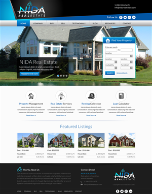 Web Design by Sbss for Nida Real Estate | Design: #3262163