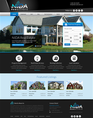 Web Design by Sbss for Nida Real Estate | Design: #3262170
