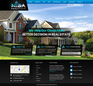Web Design by Sbss for Nida Real Estate | Design: #3262196