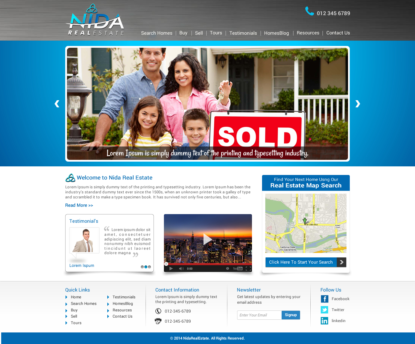 Web Design by Sbss for Nida Real Estate | Design #3262249