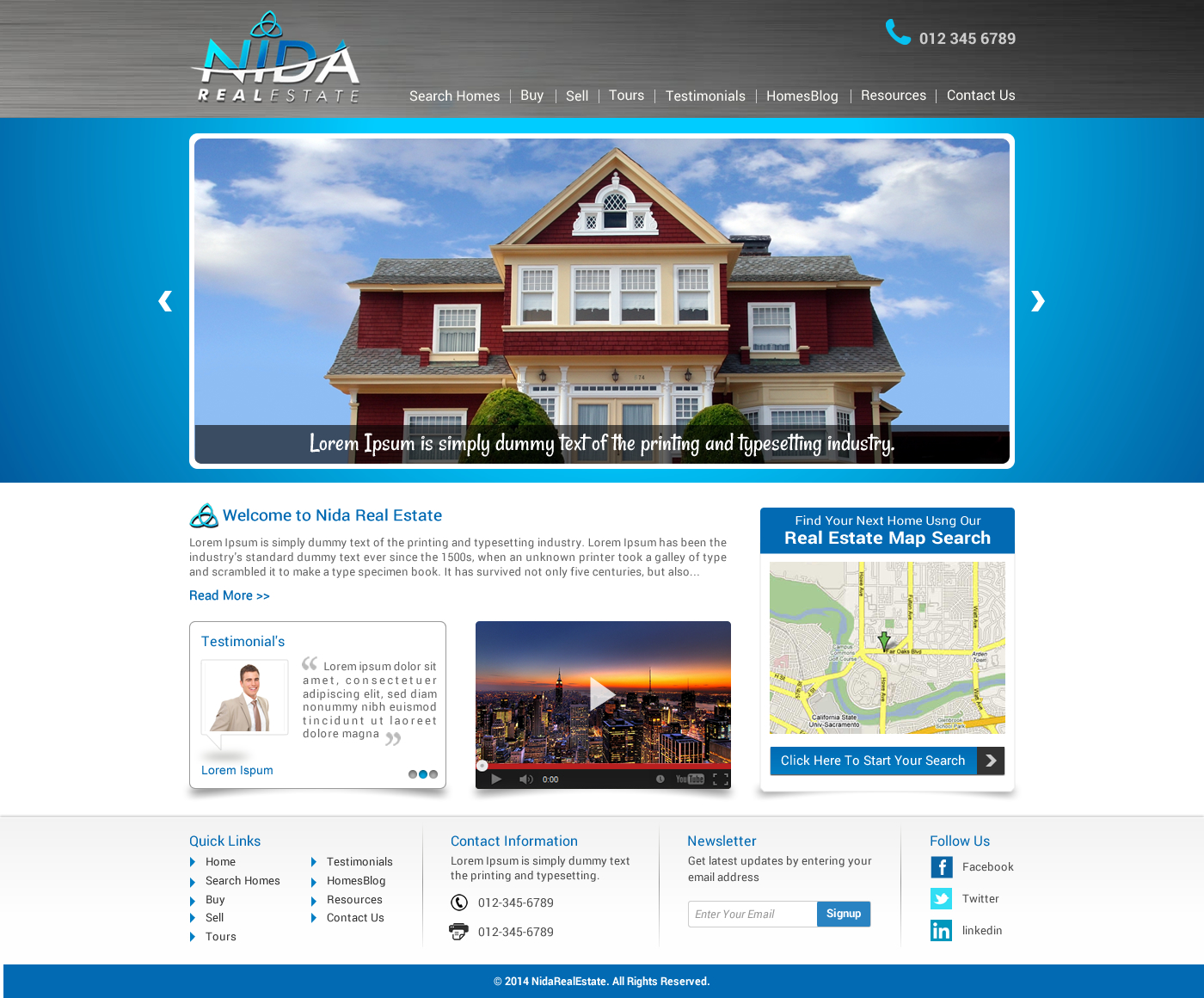 Web Design by Sbss for Nida Real Estate | Design #3262270