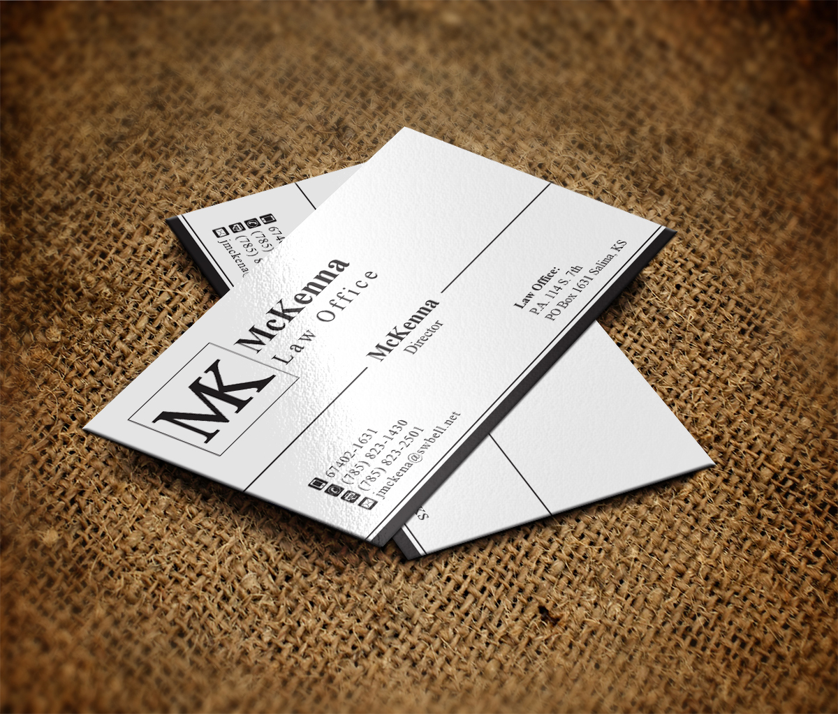Business Card Design by MT for McKenna Law Office, P.A. | Design #3274684