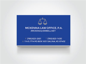 Visitenkarten-Design von alexusdesigns für McKenna Law Office, P.A. | Design: #3270900