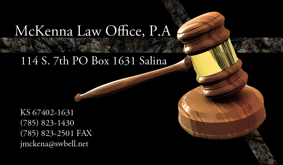 Visitenkarten-Design von Jellie für McKenna Law Office, P.A. | Design #3266712