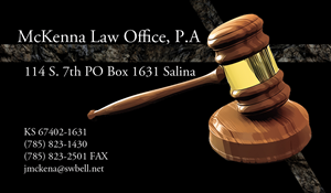 Visitenkarten-Design von Jellie für McKenna Law Office, P.A. | Design: #3266712
