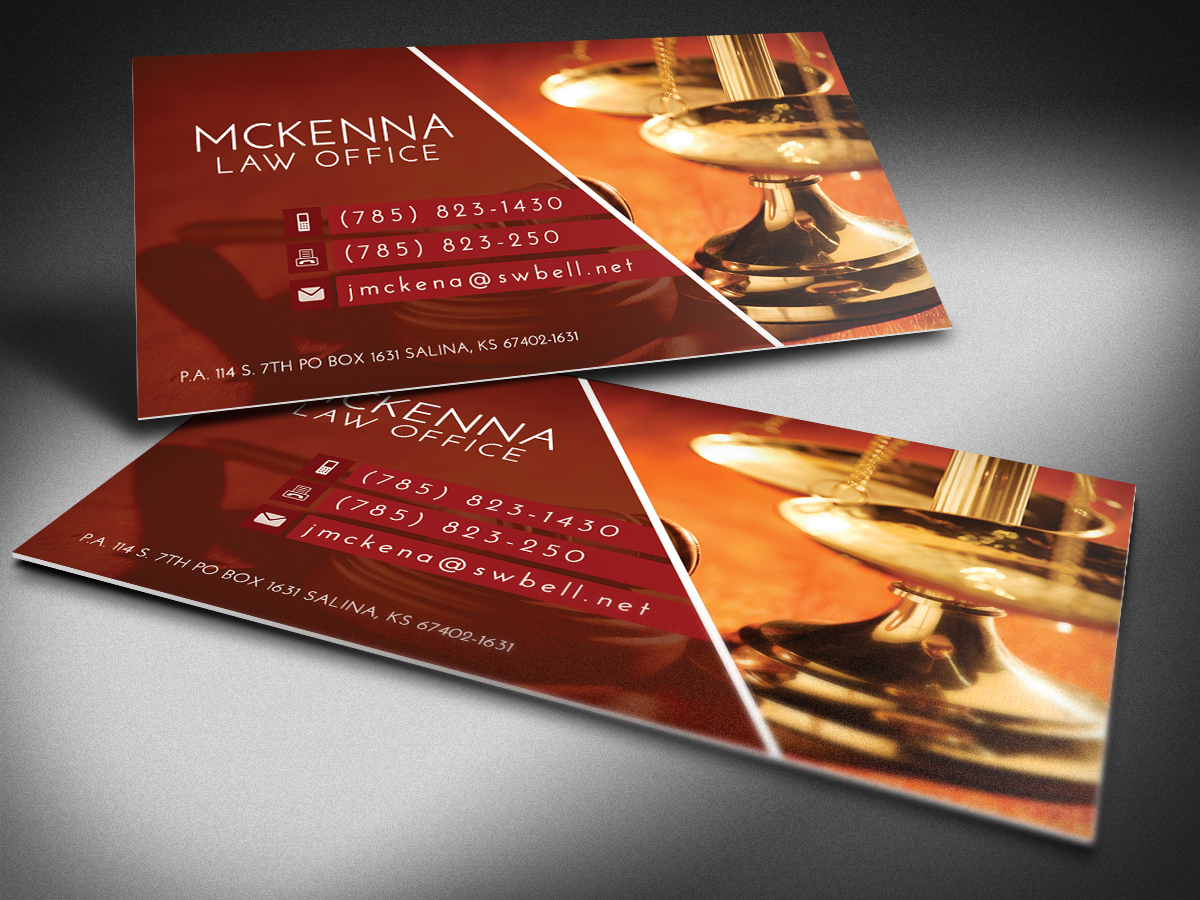 Design de Carte de Visite par FutureDesigne pour McKenna Law Office, P.A. | Design #3283673