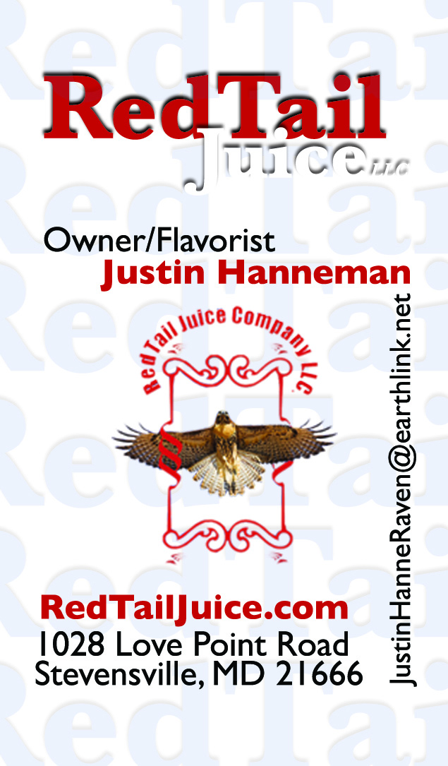 Visitenkarten-Design von jason torres für RedTail Juice LLC | Design #3271414