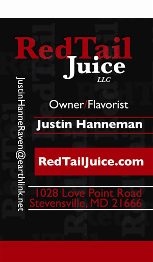 Business Card Design by jason torres for RedTail Juice LLC | Design #3271437