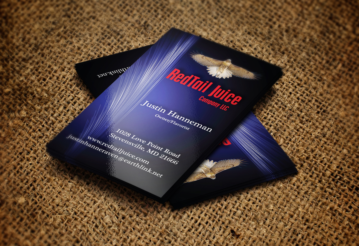 Business Card Design by Zykloncos for RedTail Juice LLC | Design #3270873