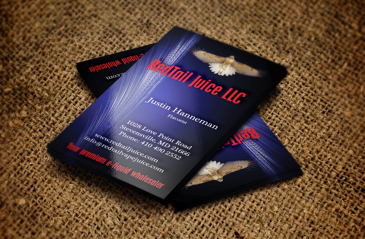 Diseño de Tarjeta de Presentación por Zykloncos para RedTail Juice LLC | Diseño #3292916