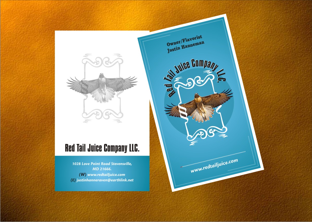 Business Card Design by Anil for RedTail Juice LLC | Design #3284062