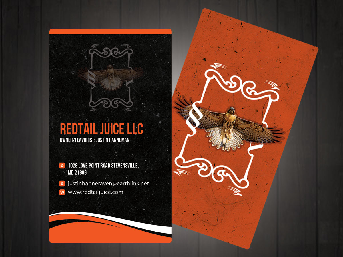 Visitenkarten-Design von Anil für RedTail Juice LLC | Design #3284516