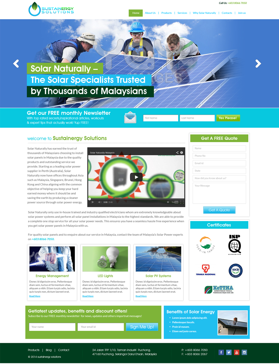 WordPress-Design von Expert Designer für Sustainergy Solutions | Design #3280660