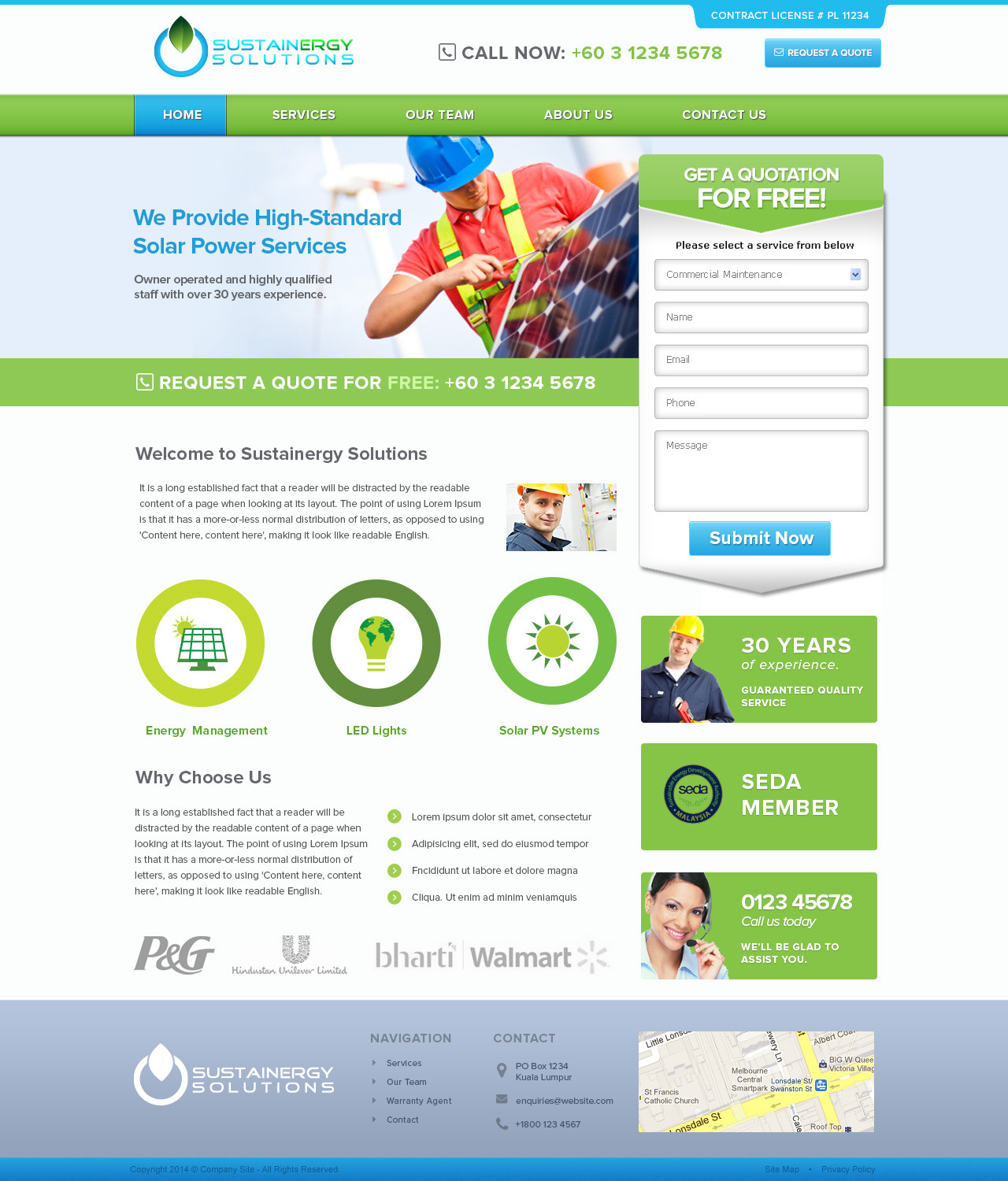 Wordpress Design by Emmanuel for Sustainergy Solutions | Design #3266546