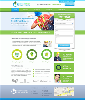 Diseño Wordpress por Emmanuel para Sustainergy Solutions | Diseño: #3266546