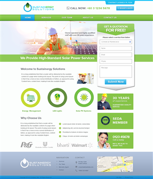 Diseño Wordpress por Emmanuel para Sustainergy Solutions | Diseño: #3266548