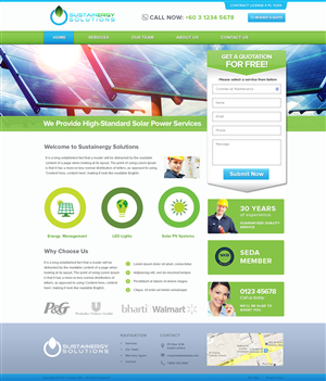Diseño Wordpress por Emmanuel para Sustainergy Solutions | Diseño: #3266552