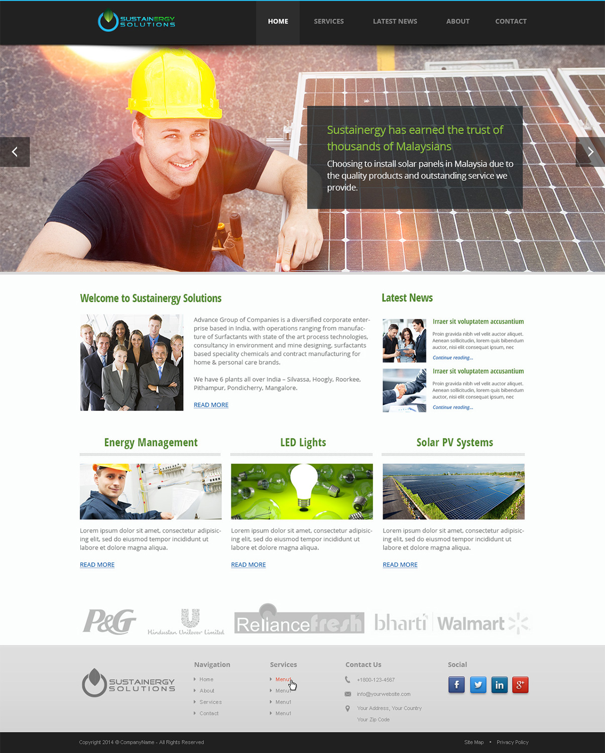 Wordpress Design by Emmanuel for Sustainergy Solutions | Design #3266567