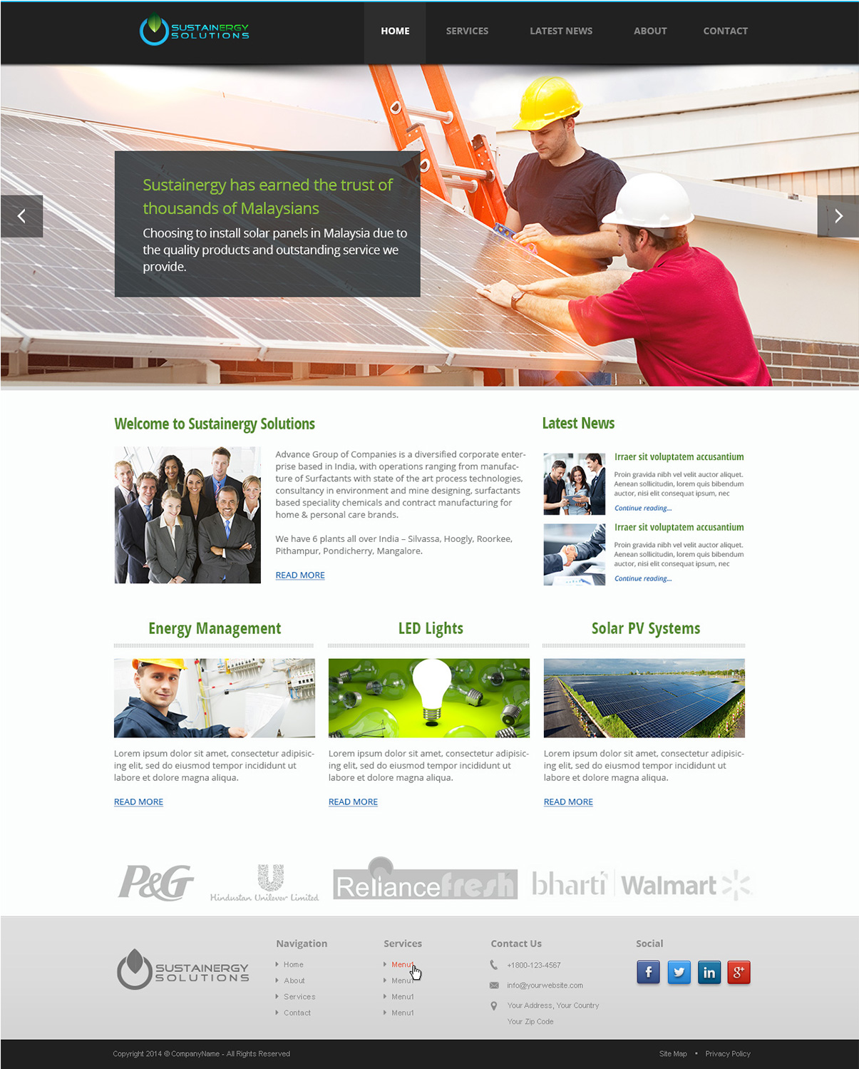 Wordpress Design by Emmanuel for Sustainergy Solutions | Design #3266570
