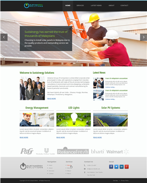 Diseño Wordpress por Emmanuel para Sustainergy Solutions | Diseño: #3266570
