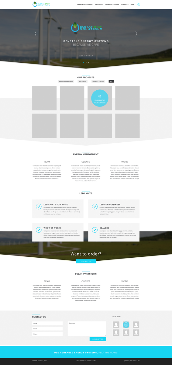 Wordpress Design by evil_kelt for Sustainergy Solutions | Design #3260422
