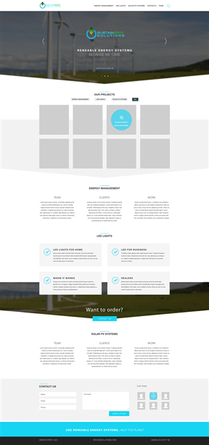 Wordpress Design by evil_kelt for Sustainergy Solutions | Design #3260422