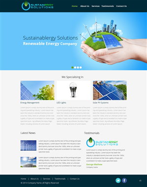Diseño Wordpress por pb para Sustainergy Solutions | Diseño: #3264027