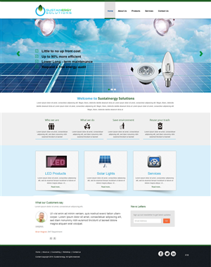 Diseño Wordpress por pb para Sustainergy Solutions | Diseño: #3264032