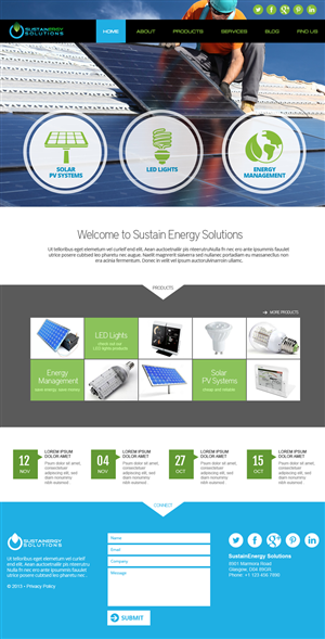 Diseño Wordpress por jeckx2 para Sustainergy Solutions | Diseño: #3299404