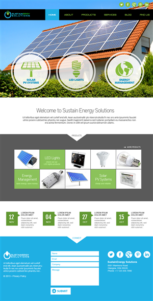 Diseño Wordpress por jeckx2 para Sustainergy Solutions | Diseño: #3299406