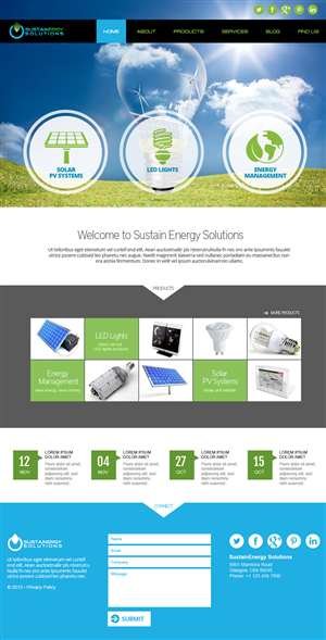 Diseño Wordpress por jeckx2 para Sustainergy Solutions | Diseño: #3299431